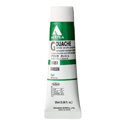 Holbein Acryl La gouache grün D061 20ml (6 Nr.) von Holbein