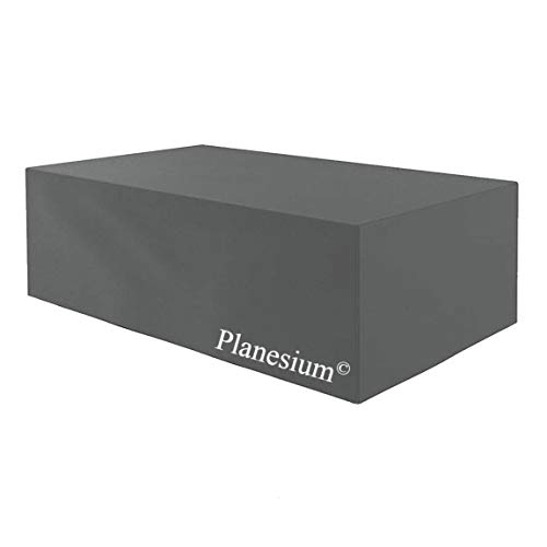 Planesium Premium Schutzhülle Gartenmöbel Abdeckung/Gartentisch Hülle Haube Abdeckplane wasserdicht atmungsaktiv reißfest Garnitur Lounge 575g/lfm B 225cm x T 175cm x H 80cm Anthrazit von Holi Europe