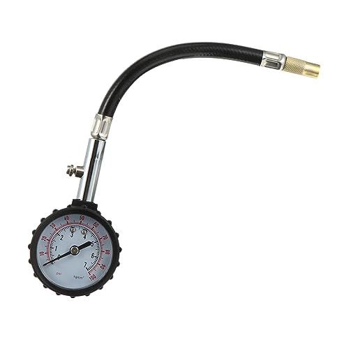 Holibanna Reifendruckmesser fahrrad werkzeug LKW Barometer Schlauchreifen Druckanzeige Aufblasbare Uhr Gummi von Holibanna