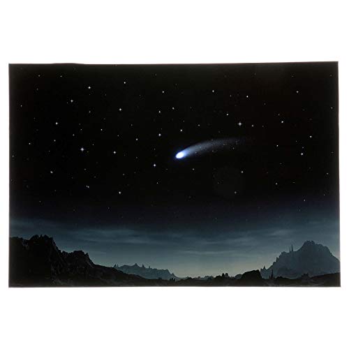 Holyart Hintergrund Sternennacht und Kometen beleuchtet 40x60 cm von Holyart