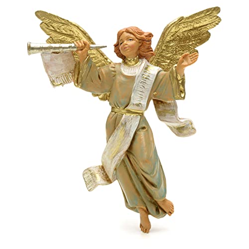 Holyart Krippenfigur Engel mit Trompete 12 cm Fontanini von Holyart