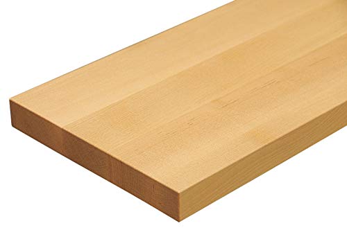 Schweberegal Wandsteckboard - Tiefe:20cm Stärke:25mm - Regal Ablage Holz massiv mit verdeckten Trägern Verschiedene Holzarten - Wandboard Livingboard Regal Wandbord (Ahorn, 110cm) von Holz-Projekt-Summer