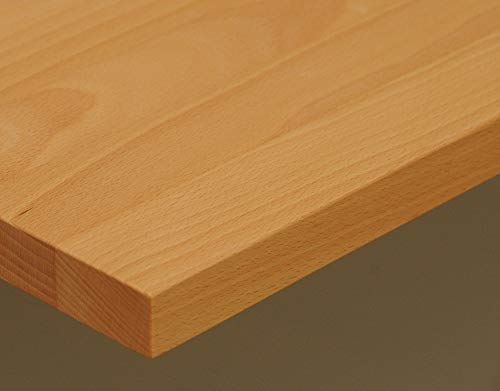 TISCHPLATTE Holz massiv Buche 26mm geölt oder unbehandelt, Esstisch Couchtisch (Holz geölt, 120 x 80) von Holz-Projekt-Summer