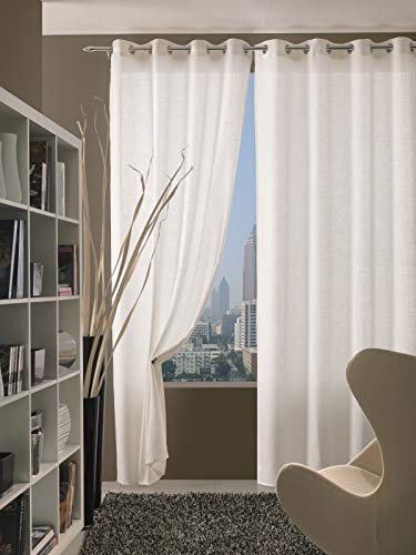 Home Collection C4512MR280 Doha Vorhang, Polyester, braun, 280x140x280 cm von Home Collection