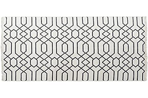 Dkd Home Decor Teppich, Weiß, Polyester, Baumwolle, 120 x 180 x 1 cm von HOME DECOR