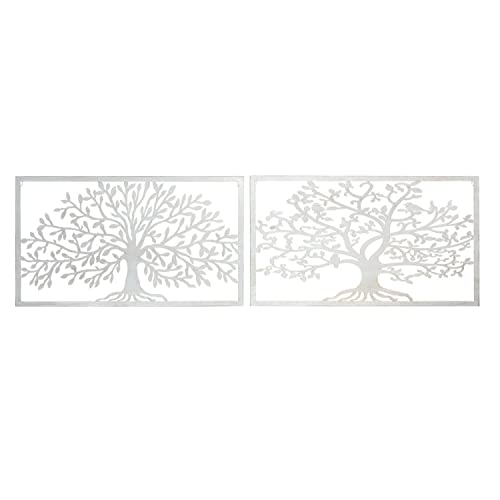 Home Decor Dkd Wanddekoration Metall Baum (2 Stück) (84,5 x 1 x 49 cm) von HOME DECOR