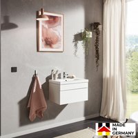 Home Deluxe - Badmöbel-Set - wangerooge weiß - Small - inkl. Waschbecken und komplettem Zubehör - Größe Waschbecken: ca. 60 cm i Badezimmermöbel von Home Deluxe