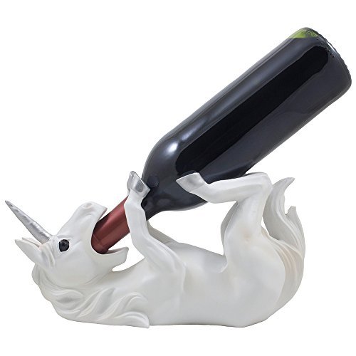 Drinking Magical Unicorn Wine Bottle Holder Display Stand Decorative Statue for Mythical Decor Bar or Counter Centerpieces As Fantasy Gifts for Wine Lovers by Home-n-Gifts von Home-n-Gifts