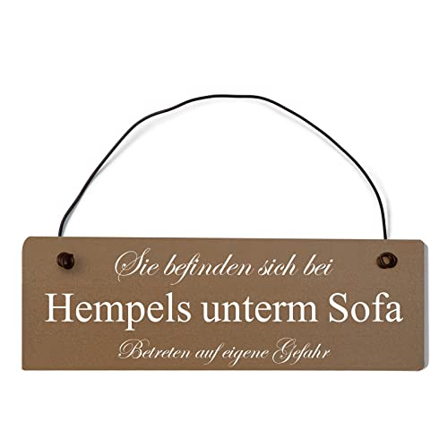 Sie befinden Sich bei Hempels unterm Sofa Dekoschi. braun mit Draht von Homeyourself