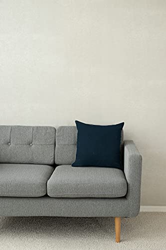 Homing Kissenbezug Kjell | blau | einfarbig | modern | weich | minimalistisch | Wohnzimmer Schlafzimmer Kinderzimmer | 45 x 45cm von Homing