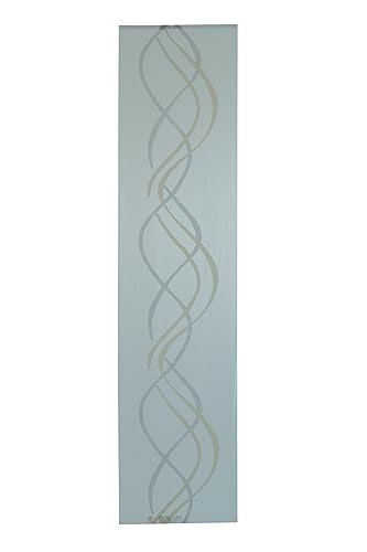 Homing Schiebegardine transparent | Wellen modern | dekorativ gelb von Homing