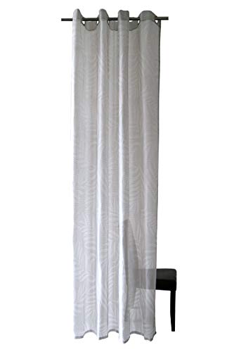 Homing blickdichter Vorhang mit Ösen silber (1Stück) 245 x 140 cm (HxB) von Homing
