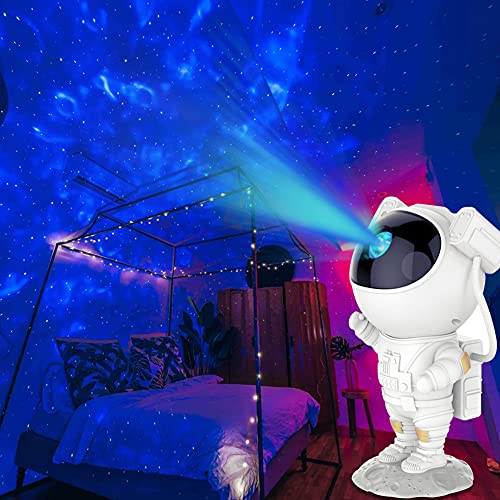 Honeyhouse Sternenlichtprojektor, Astronaut Galaxy Projektorlicht mit Fernbedienung Einstellbare Helligkeit Mehrere Nachtlichtprojektor für Kinder Erwachsene Schlafzimmer, Party, Raumdekoration von Honeyhouse