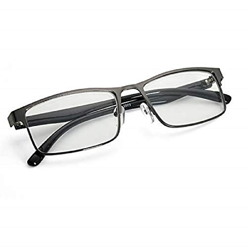 Honfitat Mode Schwarz Kurzsichtige Brille Metall Vollrahmen Myopie Brille - -2,5 von Honfitat