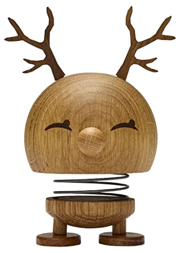 Hoptimist - Reindeer, Rentier - Medium Bimble - Oak - Handmade - Höhe 14 cm, Durchm. 7,5 cm von Hoptimist