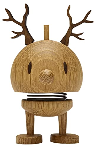 Hoptimist - Reindeer, Rentier - Small Bumble - Oak - Handmade - Höhe 9,5 cm, Durchm. 5 cm von Hoptimist