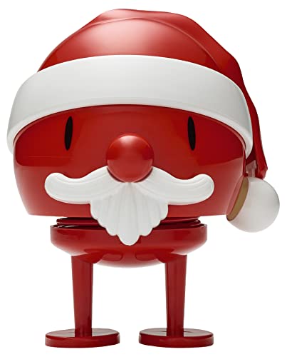 Hoptimist Santa Klaus Bumble Weihnachts-Schreibtischspielzeug im klassischen skandinavischen Design (Bumble, Rot, Medium) von Hoptimist
