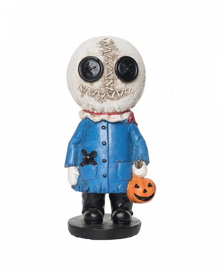 Horror-Shop Dekofigur Voodoo Püppchen Dekofigur mit Kürbis 21cm von Horror-Shop