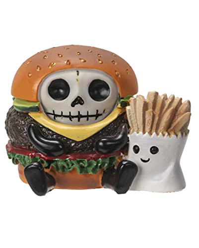 Horror-Shop Kleine Furrybones Figur Burger - die Geschenkidee für Gothic Fans von Horror-Shop