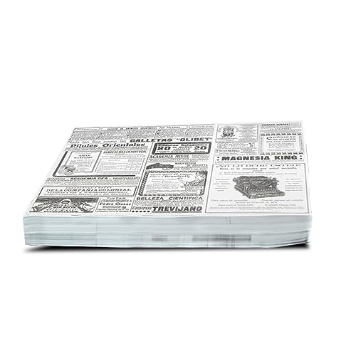 Hostelnovo - Zeitungstücher - 250 Stück - Times Design - Vintage Mode für Ihren Tisch - Maße: 31 x 43 cm von Hostelnovo