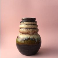 Mcm Fat Lava Keramik Vase/West German/1960Er Jahre von HouseOfVintFurniture