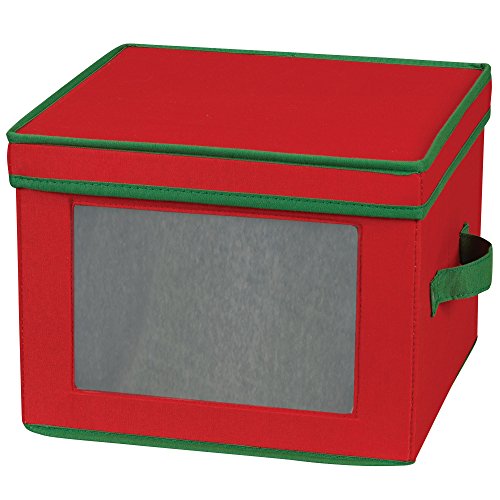 Household Essentials Aufbewahrungsbox, Polyester, rot, Einheitsgröße von Household Essentials