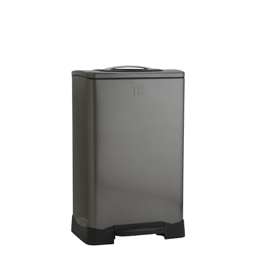 Household Essentials TK10XL-1 Trash Krusher 50L, 50 Liter, Schwarz Edelstahl von Household Essentials