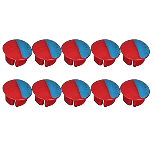 HpLive 10 Stück Heiß und Kaltwasser-Etiketten, Wasserhahnschalter Zubehör, rot und blau, dekoratives Logo für Löcher mit einem Durchmesser von 7 mm von HpLive