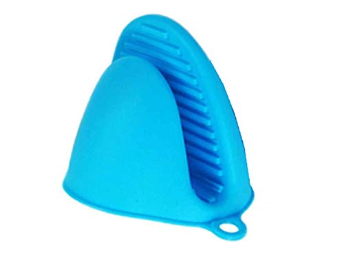 Silikonofenhandschuhe für den sofortigen Topf- oder Küchengebrauch als Topflappen- oder Backhalter Ofenhandschuh- und Fäustlingshalter können beim Kochen auf einem Grill verwendet werden (Blau, 1pcs) von HUBEI