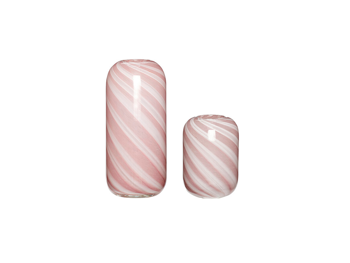 Hübsch - Candy Vases 2 pcs. Pink Hübsch von Hübsch