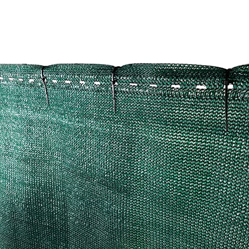 Gartenzaun Sichtschutznetz 1,8 x 35 m - dunkelgrün - Zaunblende Schattiernetz Tennisblende von Hummelladen