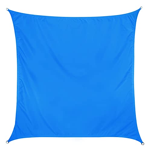 Sonnensegel 4x4 rquadratisch - blau - Sonnenschutz wasserabweisend - UV-Schutz Garten Terasse Camping von Hummelladen