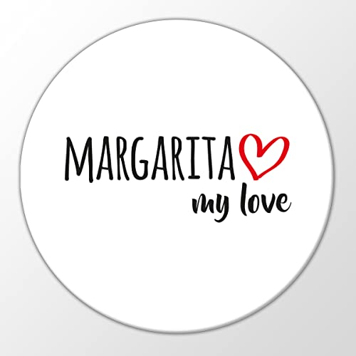 Huuraa Magnet Margarita Island My Love Kühlschrankmagnet Größe 59mm für alle Fans von Margarita-Insel Venezuela Geschenk Idee für Freunde und Familie von Huuraa