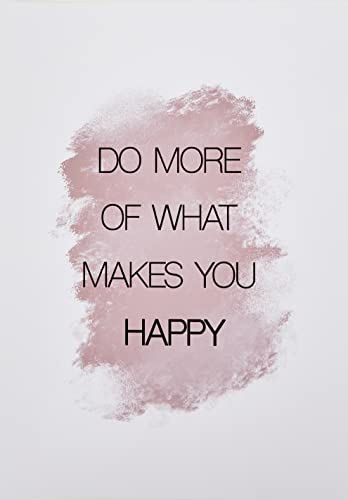 Hygge Creations Do More of What Makes You Happy – Typografie-Druck, inspirierende Drucke, motivierende Wandkunst, Wanddekordruck, nur A3 von Hygge Creations