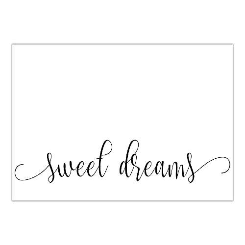 Hygge Creations Sweet Dreams – Typografie-Druck | Schlafzimmer Druck | Gute Nacht Druck nur A4 von Hygge Creations