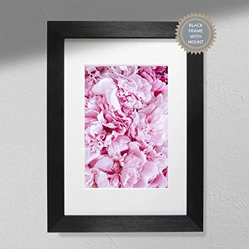 Hygge Creations Pink Peonies – Pfingstrosen Fotografie Poster | Blumen drucken | Pfingstrosen Druck nur A4 von Hygge Creations