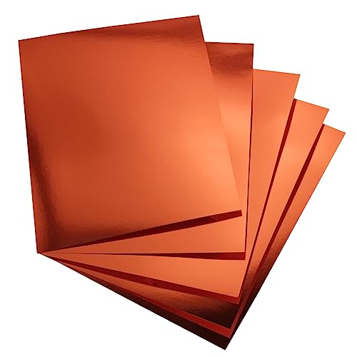 Hygloss Products Hygloss Metallic Foil Board 8.5 x 11 Inches-25 Sheets-Red Copper-for Arts & Crafts, Classroom Activities & Artists, Paper von Hygloss