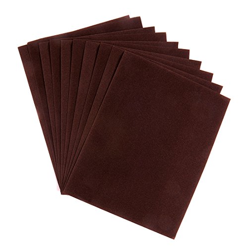 Hygloss Products Velour Paper - Soft, Velvety Surface Works with Printers – Brown, 8-1/2 x 11 Inches - 10 Pack von Hygloss