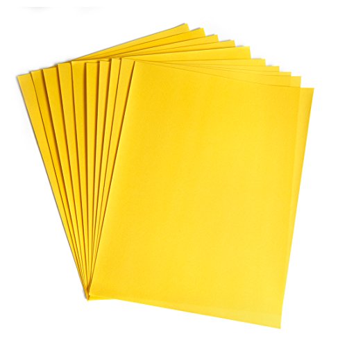Hygloss Products Velour Paper - Soft, Velvety Surface Works with Printers – Yellow, 8-1/2 x 11 Inches - 10 Pack von Hygloss