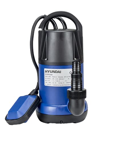 Hyundai HY-EPPC900 Tauchpumpe für sauberes Wasser, 230 V, Marineblau und Schwarz von Hyundai