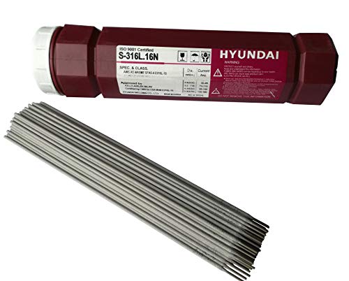 Schweißelektroden Edelstahl 1.4316 (308L) V2A /1.4430 (316) V4A INOX NIRO (Edelstahl V4A, Ø2,0 x 300mm 1,0kg) von Hyundai
