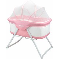 Baby Babybett bebito Reisebett Beistellbett mit Moskitonetz und Tragetasche - Pink - Pink von I-FLAIR