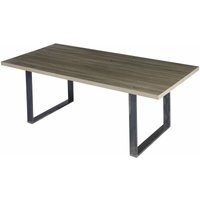 Esszimmertisch macon Kufentisch Holztisch Esstisch - Eiche + Industrial 220x100 cm von I-FLAIR