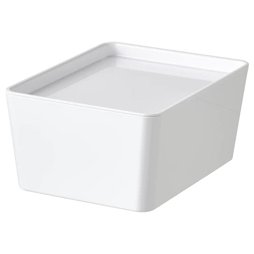 2 x Kuggis Box mit Deckel, weiß, 13 x 18 x 8 cm von I-K-E-A