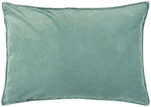 IB Laursen Kissenhülle Dekokissen Zierkissen Sofakissen Kissenbezug Velours Green Mist 72x52, Samt von IB Laursen