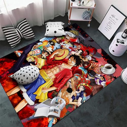 ICASSE Anime Teppich, rutschfest, verdickt, weich, große Größe, Cartoon-Matten, Teppich für Schlafzimmer, Wohnzimmer, Schlafsaal, 60 x 90 cm, 7 von ICASSE