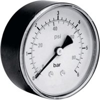 Manometer 306.63.-1 Anschluss (Manometer): Rückseite -1 bis 0 bar Außengewinde 1/4 1 St. - ICH von ICH