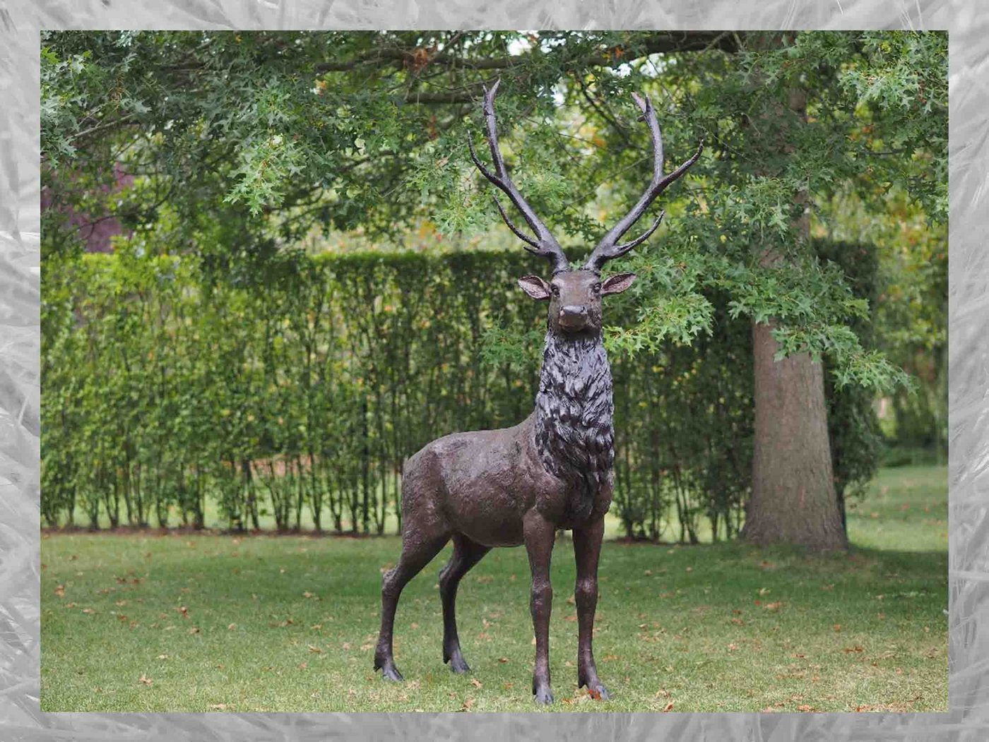 IDYL Gartenfigur IDYL Bronze-Skulptur Hirsch, Bronze von IDYL