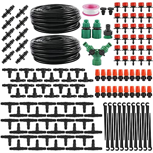 Bewässerung Kit, 30m Drip Bewässerungssets, Bewässerungssystem Garten, Bewässerung SprinklerMicro Micro Automatische Gewächshaus Sprinkler (A) von IGTOPS