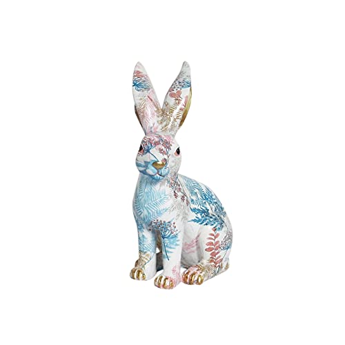 Figur Hase zum Wohnen Geschenk Kreative Ornament Kaninchen Zimmer Basteln Desktop Ornament Große Hofstatuen Outdoor und Garten von IHEHUA